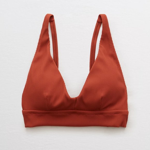 aerie Other - SOLD Aerie | Ribbed Longline V Scoop Bikini Top | Medium